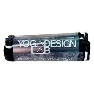 Yoga Design Lab Hot Yoga Towel (Yoga Mat Towel)  in Black with Mandala Print